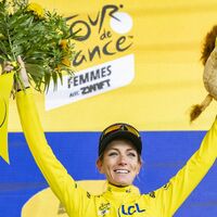 Pauline Ferrand-Prevot sicherte sich den Tour-Gesamtsieg. - Foto: Jean-Christophe Bott/KEYSTONE/dpa