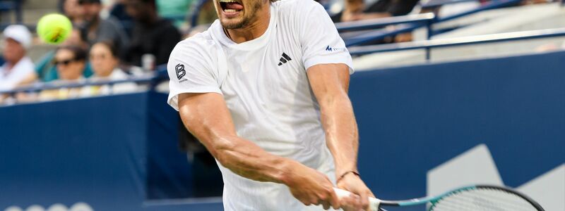 Im zweiten Satz deutlich stärker, im dritten dann wieder wackelig: Zverev im Halbfinale gegen Chatschanow. - Foto: Vasiliy Ryabykh/ZUMA Press Wire/dpa