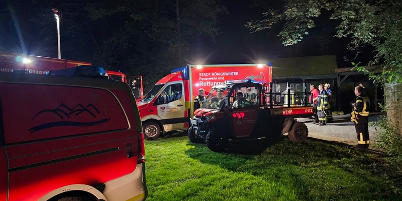 FW Königswinter: Verletzter Mountainbikefahrer im Wald - Feuerwehr unterstützt Rettungsdienst - Foto: presseportal.de