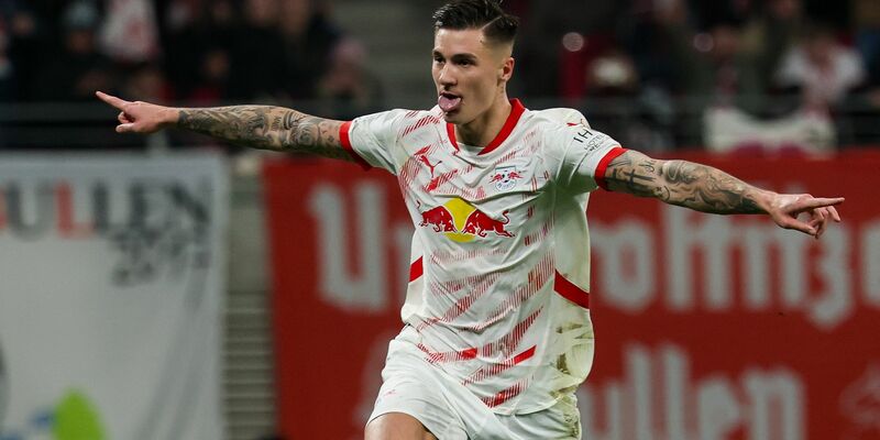 Benjamin Sesko jubelt künftig für Manchester United - Foto: Jan Woitas/dpa