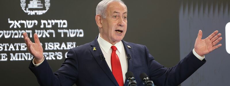 Israels Premier Netanjahu will die letzten Hochburgen der Hamas in Gaza zerschlagen.  - Foto: Abir Sultan/Pool EPA/AP/dpa