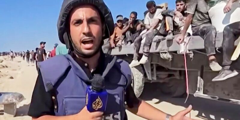 Der Korrespondent des arabischen Senders Al-Dschasira, Anas al-Scharif, wurde zusammen mit anderen Journalisten getötet. (Archivbild)  - Foto: Uncredited/AL JAZEERA via AP/dpa