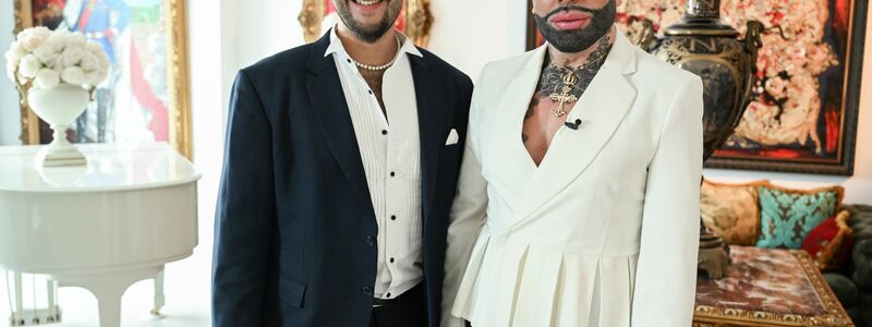 Der Modedesigner Harald Glööckler und der CDU-Politiker Marc-Eric Lehmann zeigten sich eine Zeit lang öffentlich vertraut. (Archivbild) - Foto: Jens Kalaene/dpa