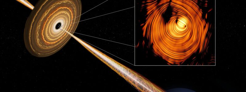 Das Teleskop erfasst den stark gebündelten Plasmastrahlkegel. - Foto: NSF/AUI/NRAO/B. Saxton/Y.Y. Kovalev et al. /Max-Planck-Institut für Radioastronomie/dpa
