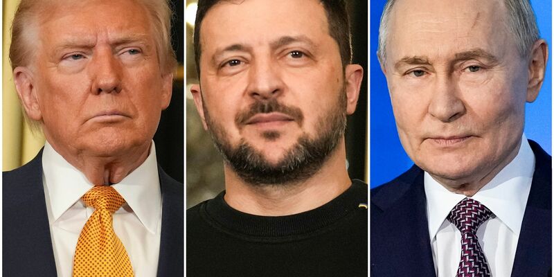 Einen Dreier-Gipfel gilt zwar aus Sicht von US-Präsident Donald Trump als notwendig, um den Krieg in der Ukraine zu beenden, aber Kremlchef Wladimir Putin zeigt daran kein Interesse. (Archivbild)  - Foto: Morissard/Bednyakov/AP/dpa