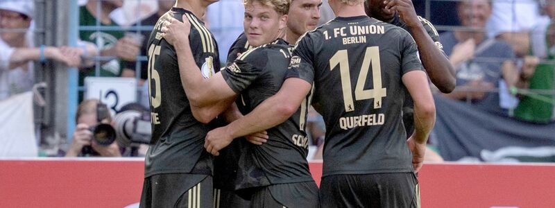 Union Berlin: Torjubel beim Zweitrunden-Einzug in Gütersloh - Foto: David Inderlied/dpa