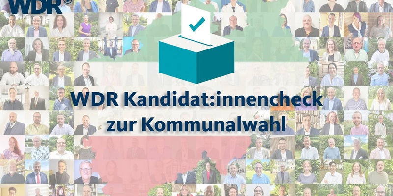 Jetzt Online: WDR-Kandidat:innencheck zur Kommunalwahl 2025 - Foto: presseportal.de