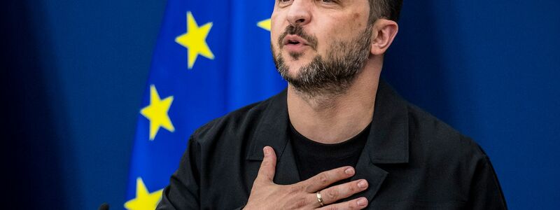 Selenskyj will Sicherheitsgarantien nach Nato-Vorbild.  - Foto: Wiktor Dabkowski/ZUMA Press Wire/dpa