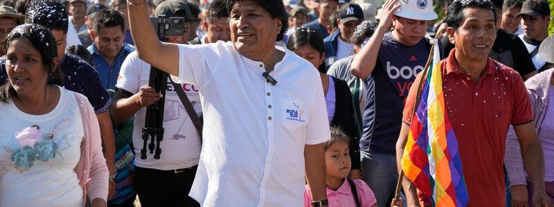 Ex-Präsident Evo Morales durfte wegen der verfassungsrechtlichen Amtszeitbegrenzung nicht mehr antreten. - Foto: Jorge Saenz/AP/dpa