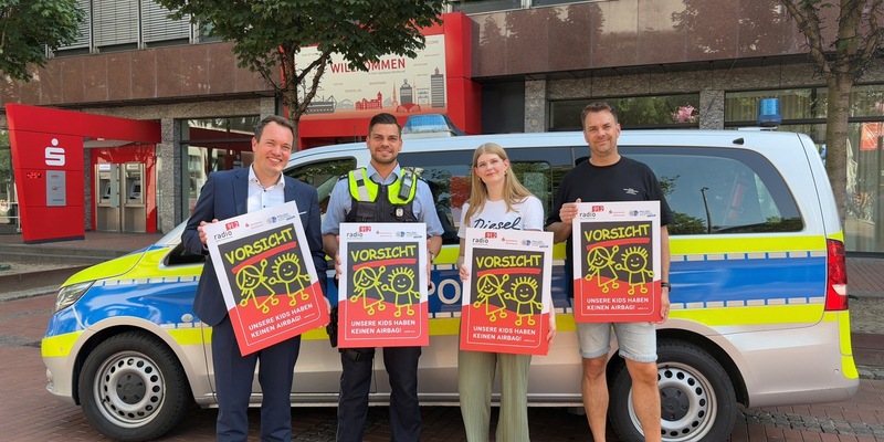 POL-DO: Vorsicht! Unsere Kids haben keinen Airbag! - Plakataktion auch zum Schulstart 2025/26 - Foto: presseportal.de