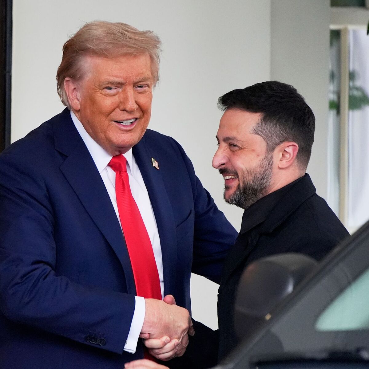 Merz sprach sich für eine schnelle Waffenruhe aus. - Foto: Alex Brandon/AP/dpa