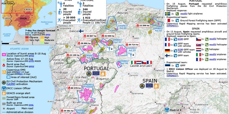 FW-BN: 1. Folgemeldung Feuerwehren aus Bonn, Düsseldorf, Leverkusen, Königswinter und Ratingen auf dem Weg zu Waldbrandeinsatz in Spanien - Foto: presseportal.de