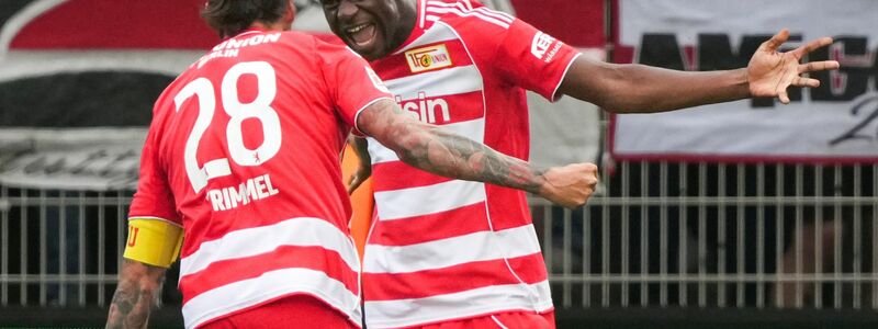 Sofort zur Stelle: Union Berlins Neuzugang Ilyas Ansah. - Foto: Soeren Stache/dpa