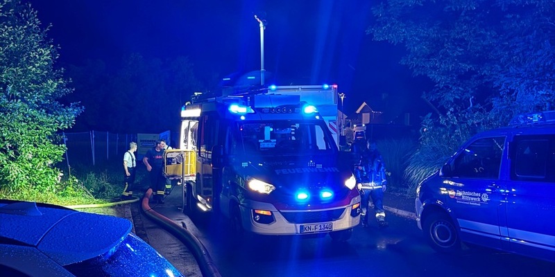 FW Stockach: Unwettereinsatz in Moos - Foto: presseportal.de