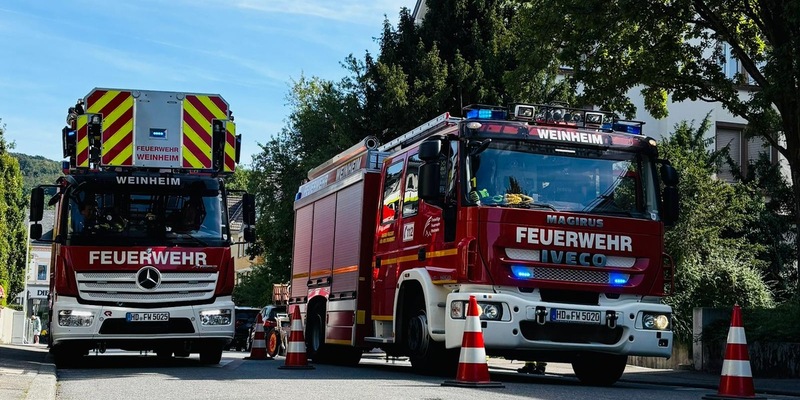 FW Weinheim: Drei Einsätze am Montag für die Weinheimer Feuerwehr - Foto: presseportal.de
