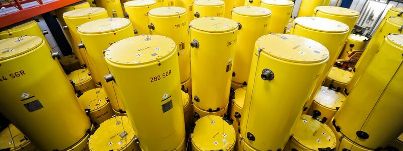 Um diesen Atommüll geht es. Er soll von Jülich ins 170 Kilometer entfernte Ahaus transportiert werden. (Archivbild) - Foto: Andreas Endermann/dpa