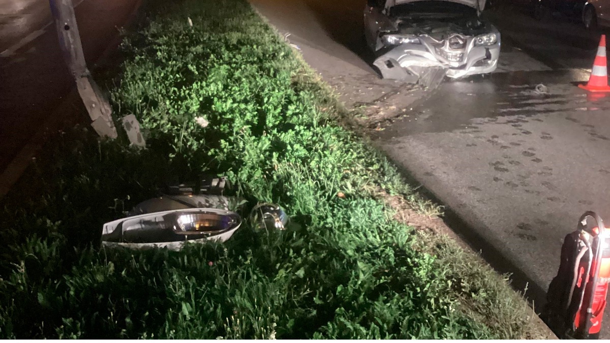 FW-M: Unfall endet glimpflich (Milbertshofen) - Foto: presseportal.de