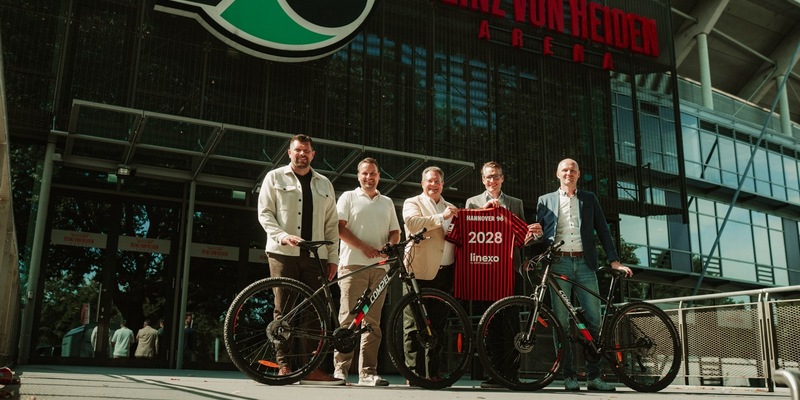 Neuer Mobilitätspartner Fahrrad: Hannover 96 künftig als Tandem mit Linexo - Foto: presseportal.de