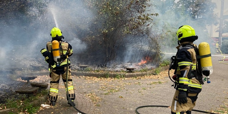 FW-OB: Vegetationsbrand an Kreuzung erfolgreich gelöscht - Ausbreitung verhindert - Foto: presseportal.de