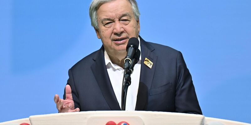 Guterres ist über den russischen Angriff auf Kiew erbost. (Archivbild) - Foto: --/kyodo/dpa