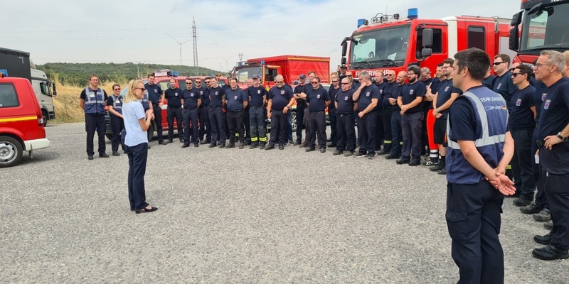 FW-BN: Erfolgreicher Abschluss des Waldbrandeinsatzes des NRW-Waldbrandmoduls GFFF-V DE1 in Spanien - Foto: presseportal.de