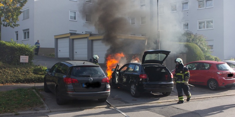 FW-MK: PKW-Brand am Steinhügel - Foto: presseportal.de