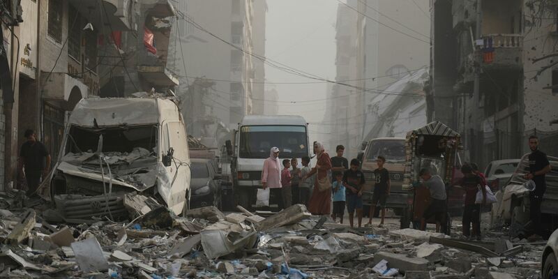 Israel hat wegen des Gaza-Kriegs nach Ansicht von US-Präsident Trump in Teilen der US-Politik an Reputation eingebüßt. - Foto: Jehad Alshrafi/AP/dpa