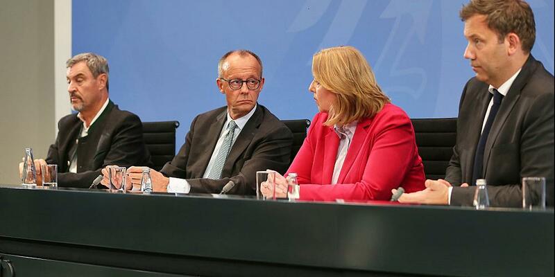 Söder, Merz, Bas und Klingbeil am 03.09.2025 - Foto: über dts Nachrichtenagentur