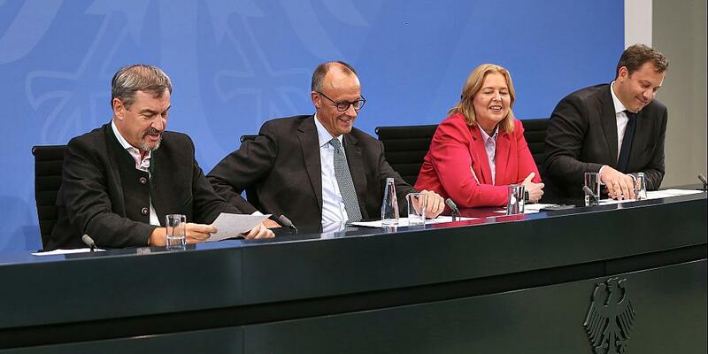 Söder, Merz, Bas und Klingbeil am 03.09.2025 - Foto: über dts Nachrichtenagentur