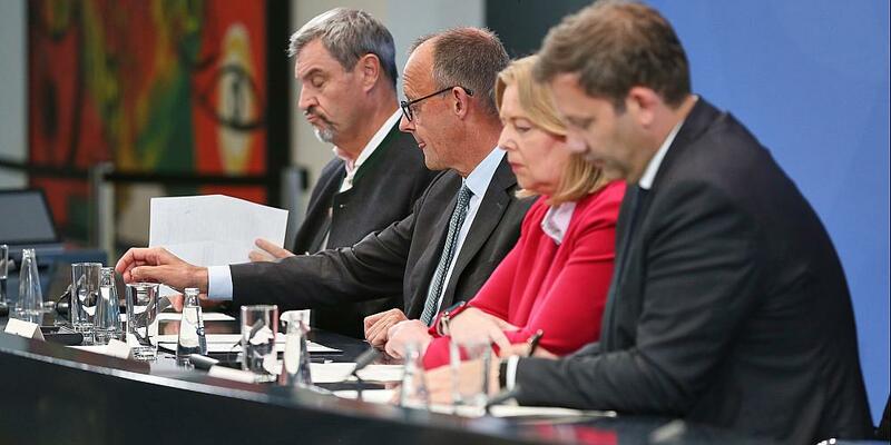 Söder, Merz, Bas und Klingbeil am 03.09.2025 - Foto: über dts Nachrichtenagentur