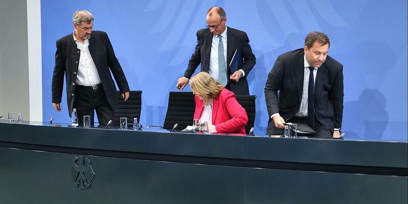 Söder, Merz, Bas und Klingbeil am 03.09.2025 - Foto: über dts Nachrichtenagentur