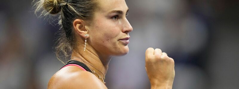 Aryna Sabalenka steht zum dritten Mal nacheinander im Endspiel der US Open. - Foto: Frank Franklin/AP/dpa