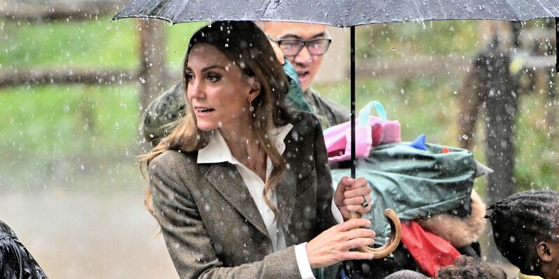 Gemeinsam mit Prinz William besuchte Kate eine Schulklasse im Natural History Museum. - Foto: Eddie Mulholland/Pool Daily Telegraph/AP/dpa