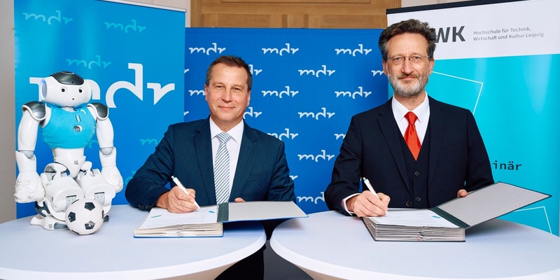 Gemeinsam für Wissenschaft und Bildung: HTWK Leipzig und MDR erneuern Kooperationsvertrag - Foto: presseportal.de