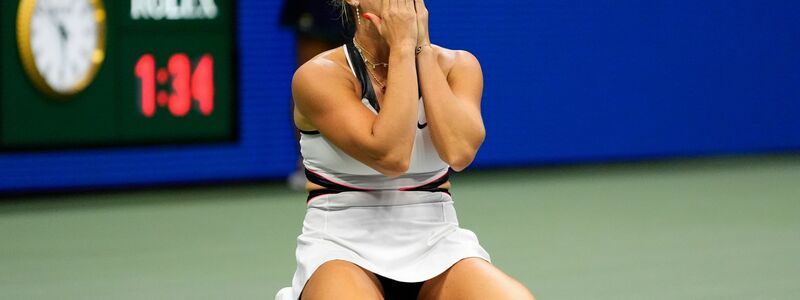 Amanda Anisimova kamen wie schon in Wimbledon die Tränen. - Foto: Yuki Iwamura/AP/dpa