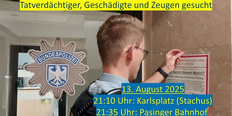 Bundespolizeidirektion München: Öffentlichkeitsfahndung mit Bildern - Vorsicht: Der Gesuchte könnte bewaffnet sein! - Foto: presseportal.de