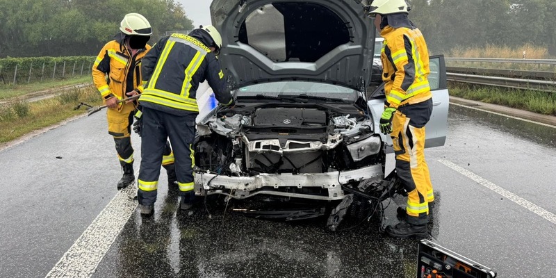 POL-PDLD: Verkehrsunfall auf der A65 auf Grund von Aquaplaning - Foto: presseportal.de