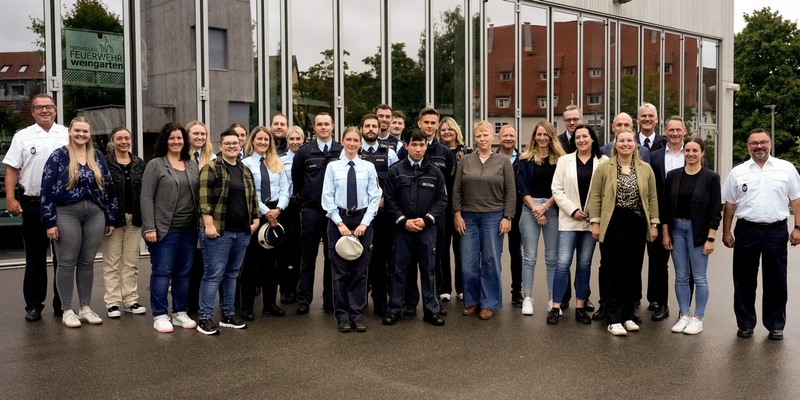 PP Ravensburg: Polizeipräsidium Ravensburg begrüßt 28 neue Kolleginnen und Kollegen - Foto: presseportal.de