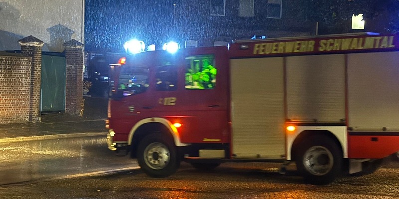 FFW Schwalmtal: Sturmtief Walter sorgt für zahlreiche unwetterbedingte Einsätze im Gemeinedegebiet - Foto: presseportal.de