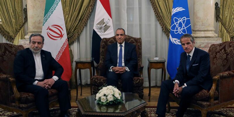 Die Gespräche zu den Atominspektionen fanden in Kairo statt. - Foto: Khaled Elfiqi/AP/dpa