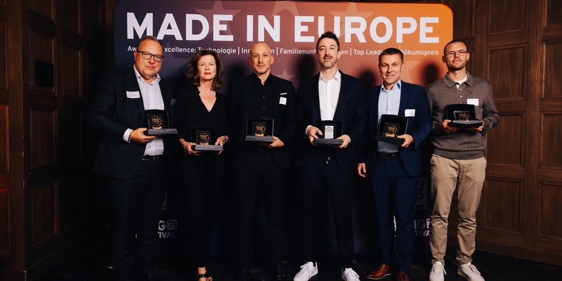 Neuer Award für Unternehmen: Made in Europe - Award for Excellence gestern Abend an Schwarz Digits, TeamViewer, Seeburger, Neura Robotics und Vorwerk vergeben / Sonderpreis für Eintracht Frankfurt - Foto: presseportal.de