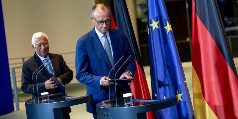 Kanzler Merz kommentiert das Eindringen russischer Drohnen in den polnischen Luftraum mit deutlichen Worten. - Foto: Fabian Sommer/dpa