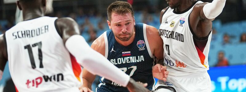 Luka Doncic stellte die deutschen Basketballer vor riesige Probleme. - Foto: Sergei Grits/AP/dpa