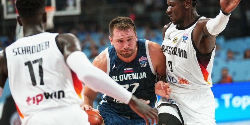 Luka Doncic stellte die deutschen Basketballer vor riesige Probleme. - Foto: Sergei Grits/AP/dpa