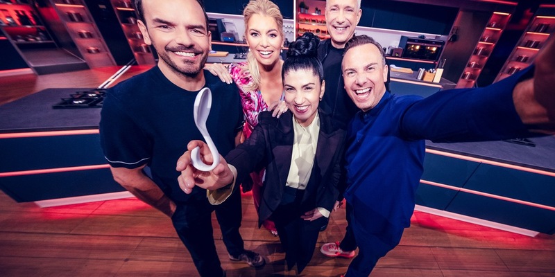 Steffen Henssler Angelina Kirsch Elif Oskan Alexander Herrmann Tim Raue The Taste - Foto: Joyn /Benedikt Müller, presseportal.de