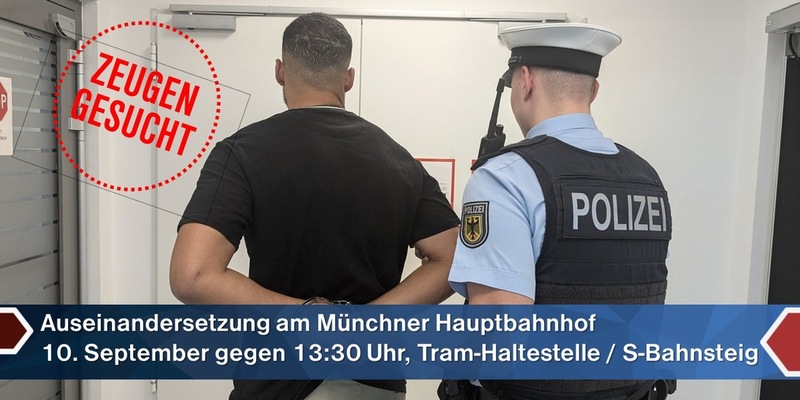 Bundespolizeidirektion München: Auseinandersetzung am Münchner Hauptbahnhof / Zwei Männer festgenommen - Foto: presseportal.de