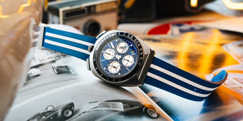 Bullhead mit Cobra-Logo / BULOVA SHELBY® Racer Chronograph - 150th Anniversary Limited Edition - Foto: presseportal.de