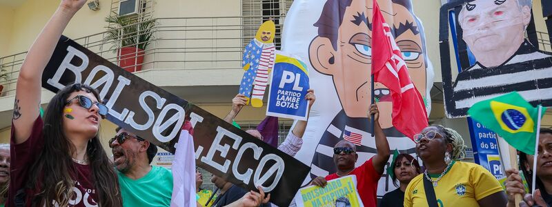 Menschen protestieren gegen Bolsonaro. (Archivbild) - Foto: Allison Sales/dpa