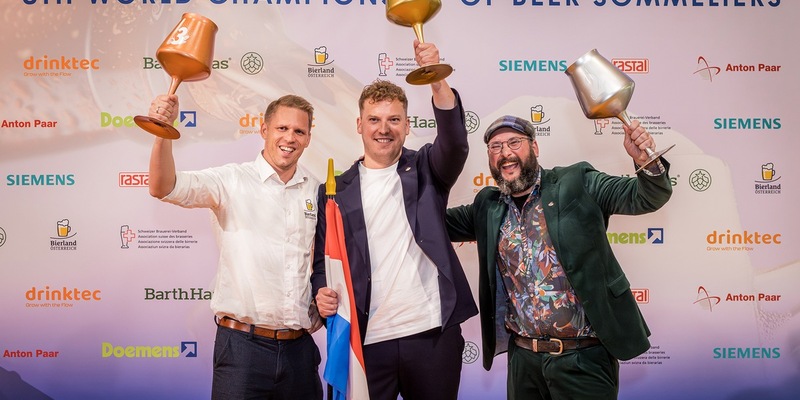Atemberaubendes Finale: Léon Rodenburg aus den Niederlanden ist neuer Weltmeister der Biersommeliers - Foto: presseportal.de