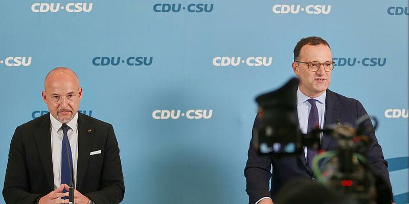 Alexander Hoffmann und Jens Spahn am 15.09.2025 - Foto: über dts Nachrichtenagentur